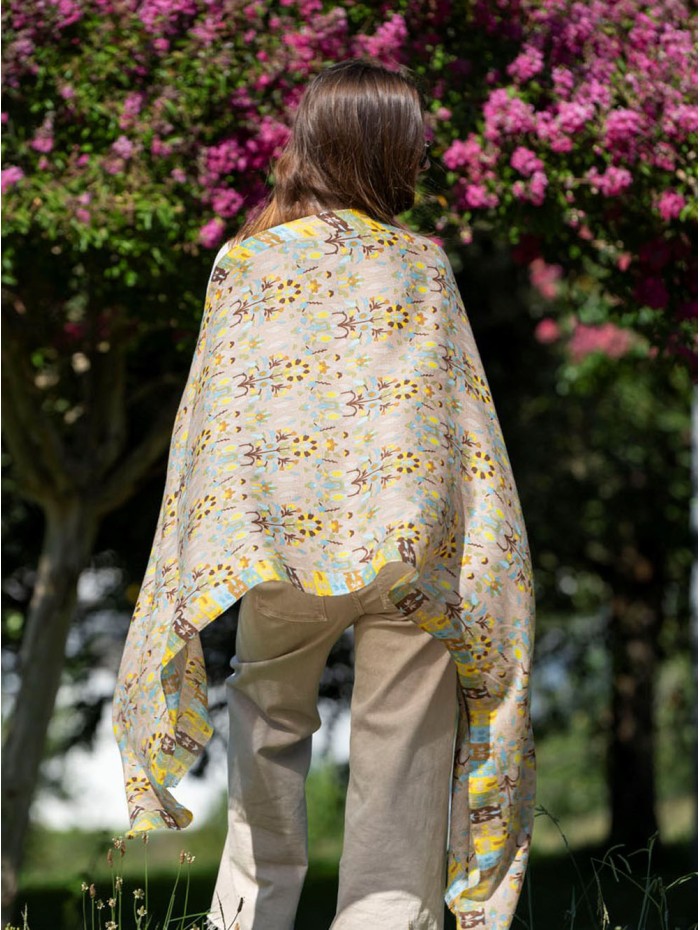 Wool and silk scarf ASW49F