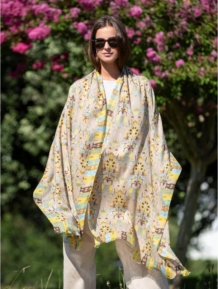 Wool and silk scarf ASW49F