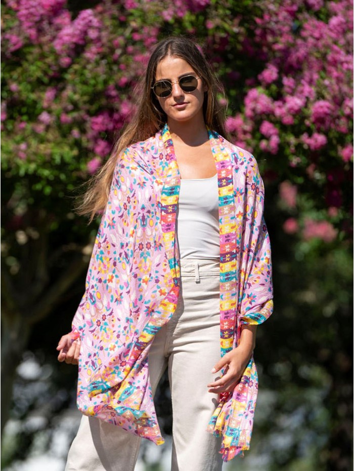 Wool and silk scarf ASW49F