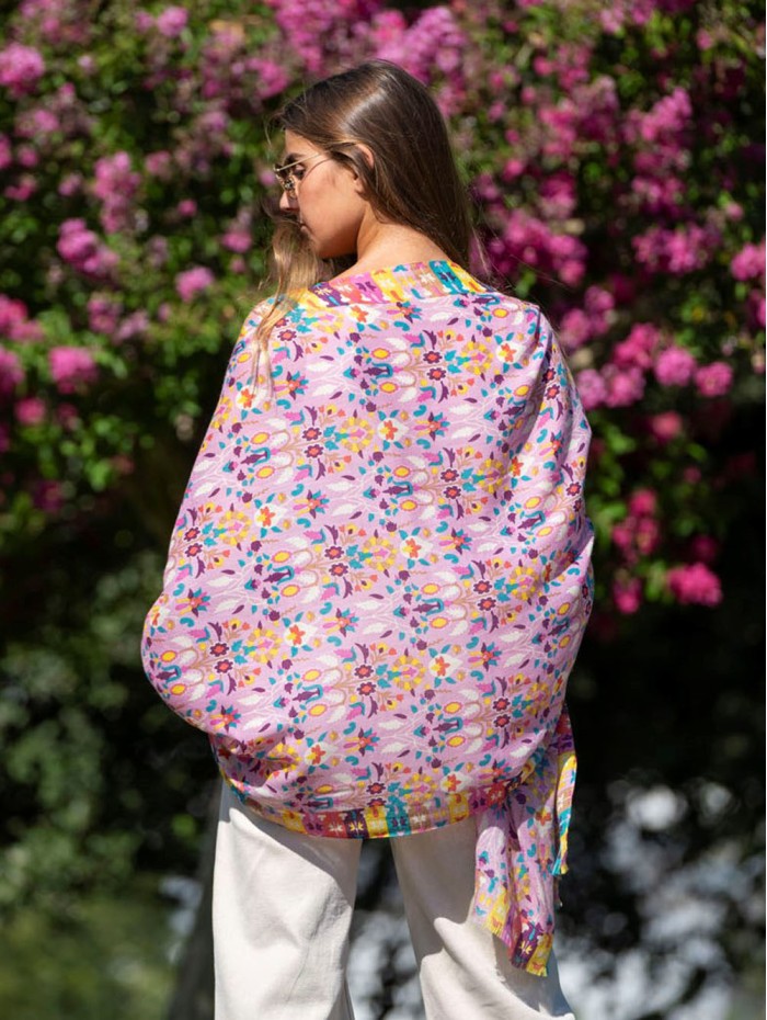Wool and silk scarf ASW49F
