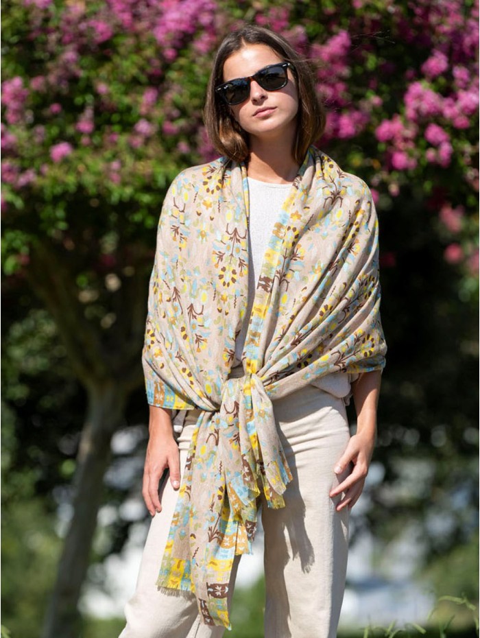 Wool and silk scarf ASW49F