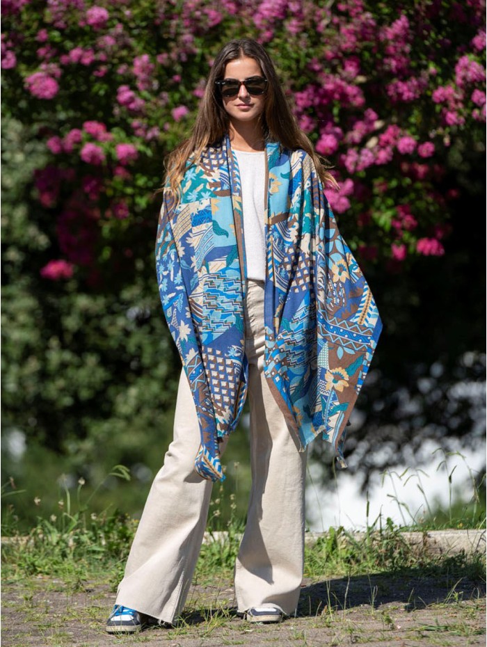 Wool and silk scarf ASW50F