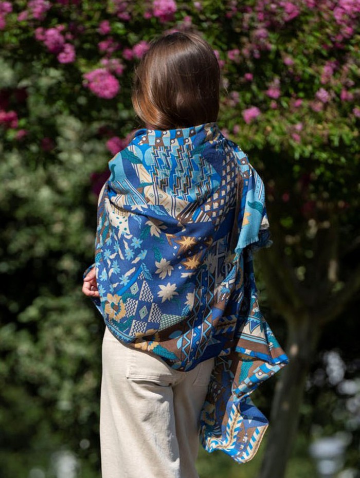 Wool and silk scarf ASW50F