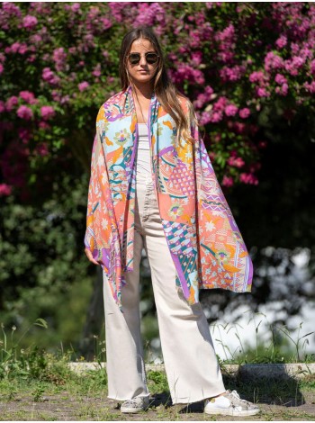 Wool and silk scarf ASW50F