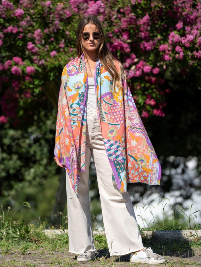 Wool and silk scarf ASW50F