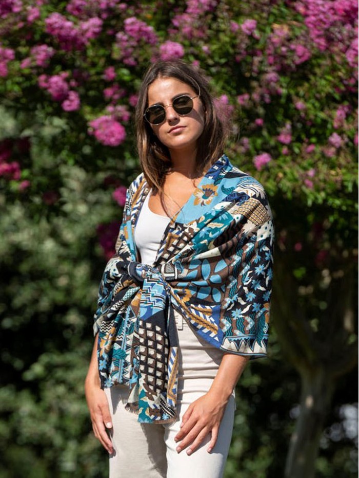 Wool and silk scarf ASW50F