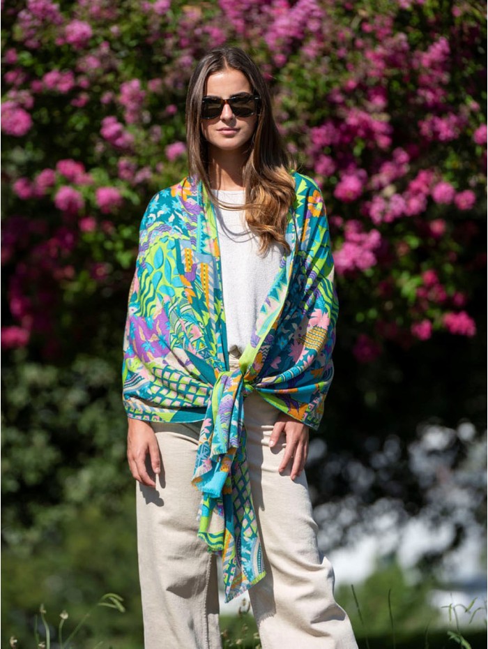 Wool and silk scarf ASW50F