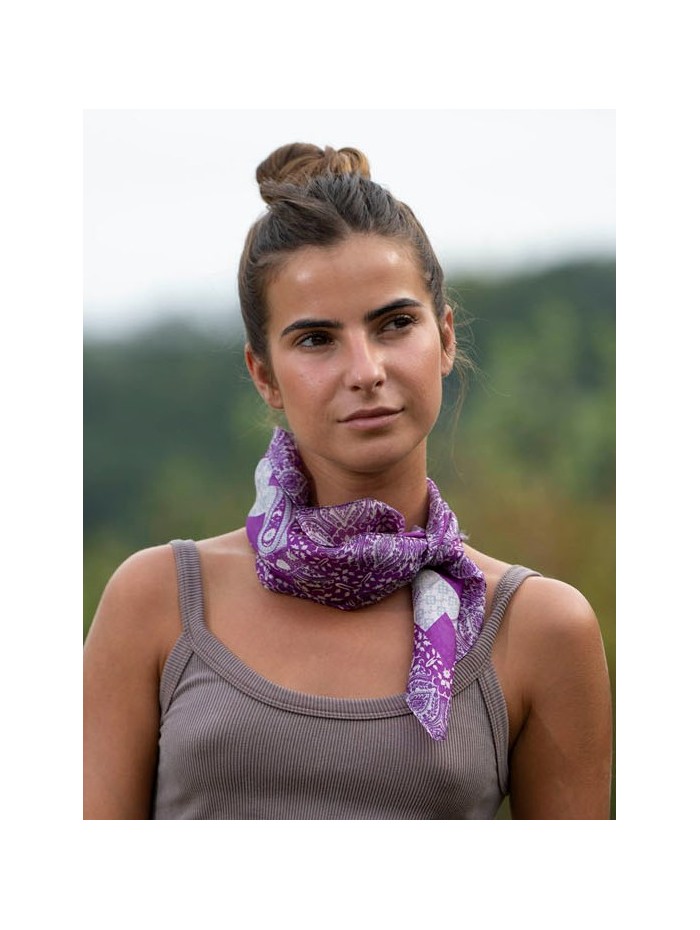 Silk small scarves ASK40P - Pack of 5 colors