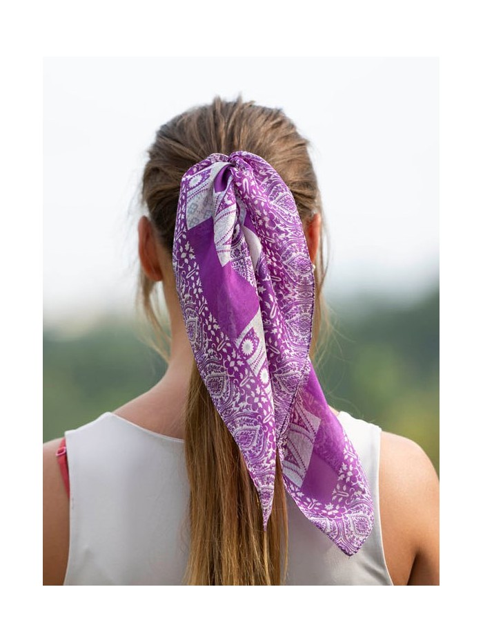 Silk small scarves ASK40P - Pack of 5 colors