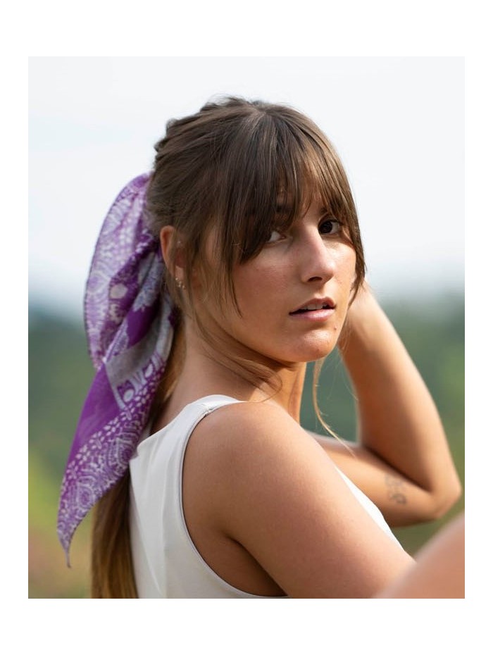 Silk small scarves ASK40P - Pack of 5 colors