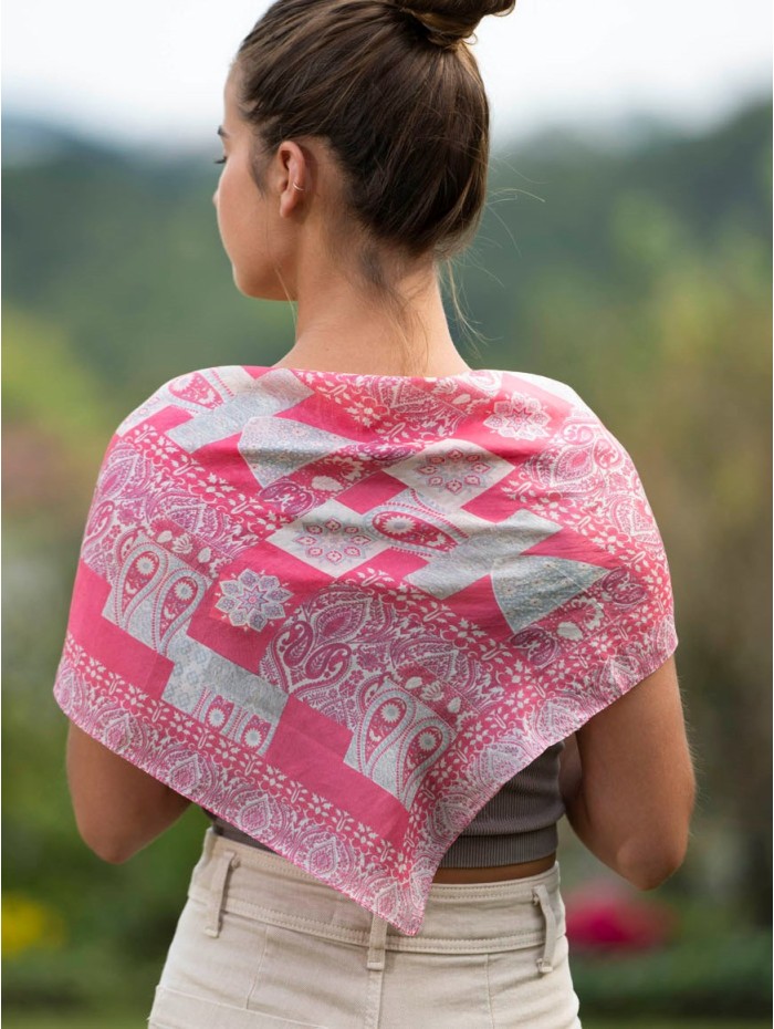 Silk small scarves ASK40P - Pack of 5 colors