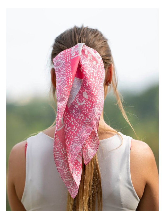 Silk small scarves ASK40P - Pack of 5 colors