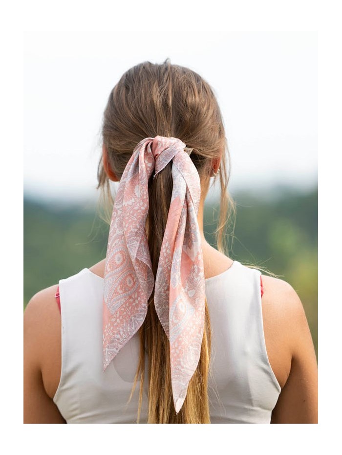 Silk small scarves ASK40P - Pack of 5 colors