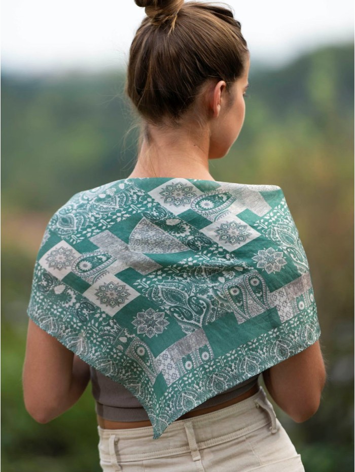 Silk small scarves ASK40P - Pack of 5 colors