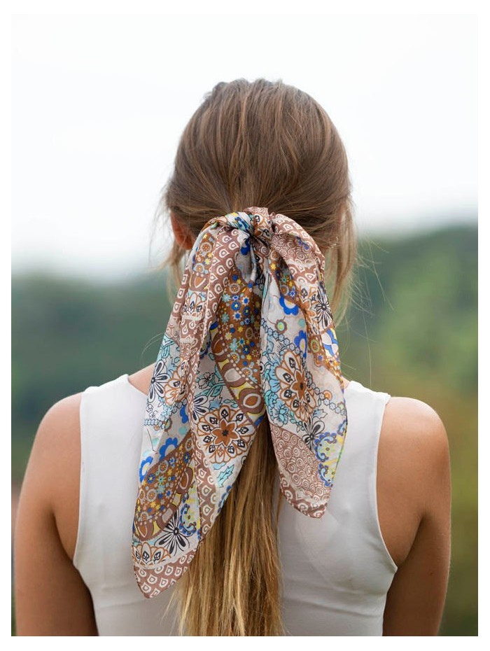 Silk small scarves ASK44P - Pack of 5 colors