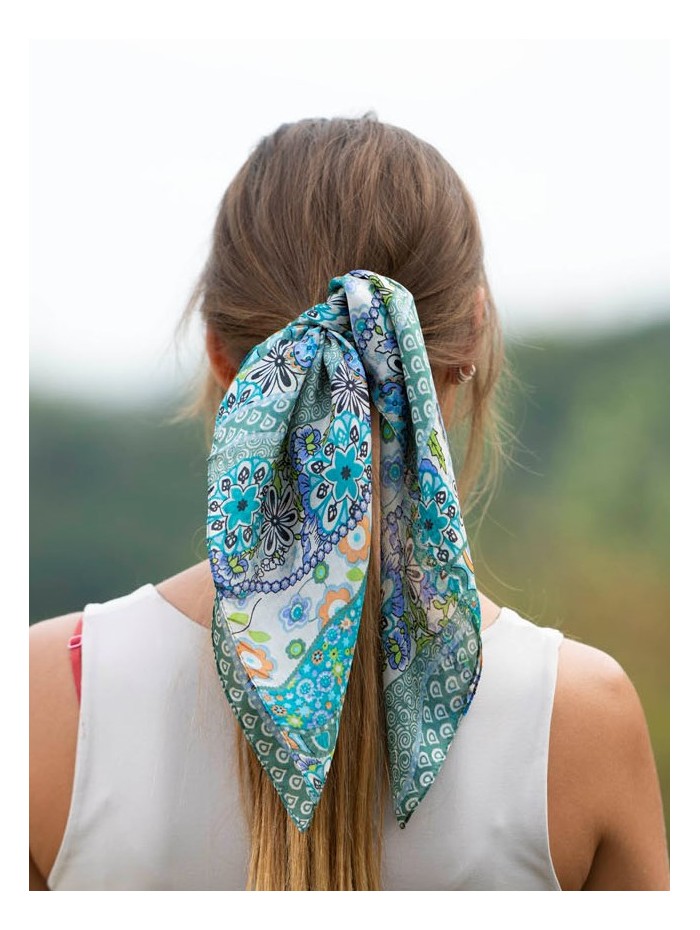 Silk small scarves ASK44P - Pack of 5 colors