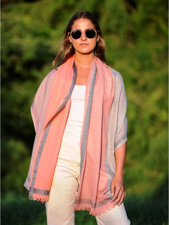 Wool and silk scarf ASW37F