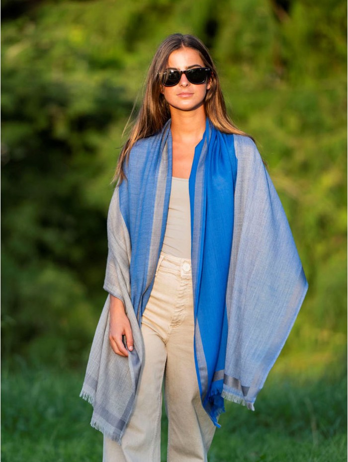 Wool and silk scarf ASW37F