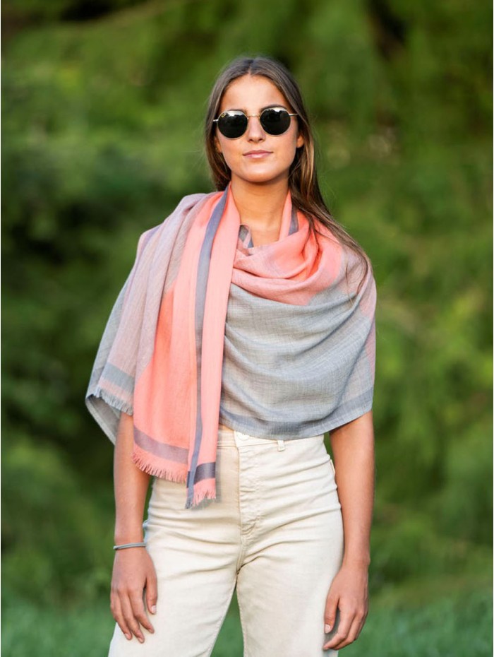 Wool and silk scarf ASW37F