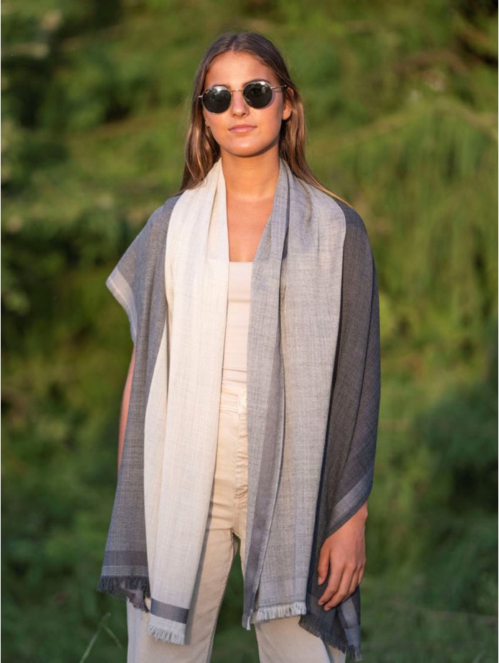 Wool and silk scarf ASW37F