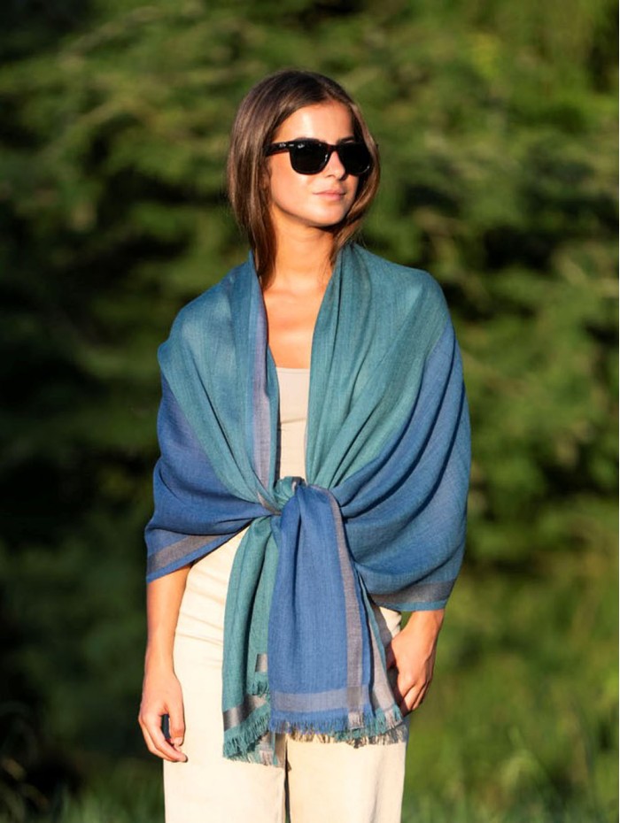 Wool and silk scarf ASW37F