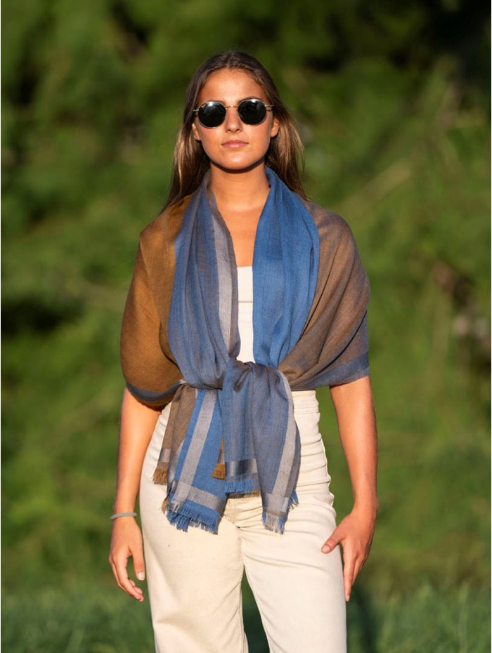 Wool and silk scarf ASW37F