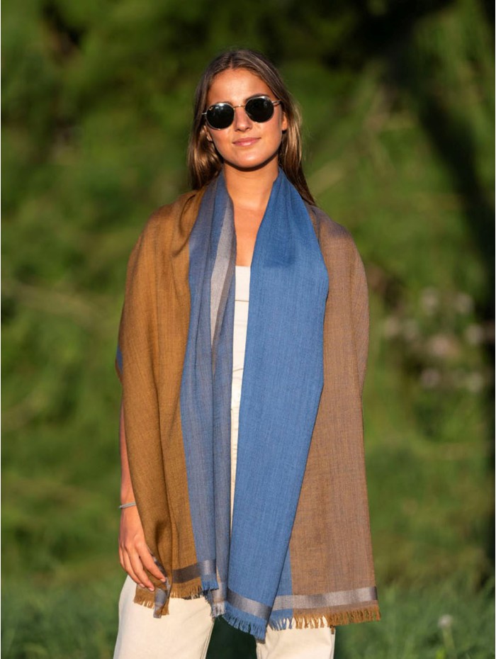 Wool and silk scarf ASW37F