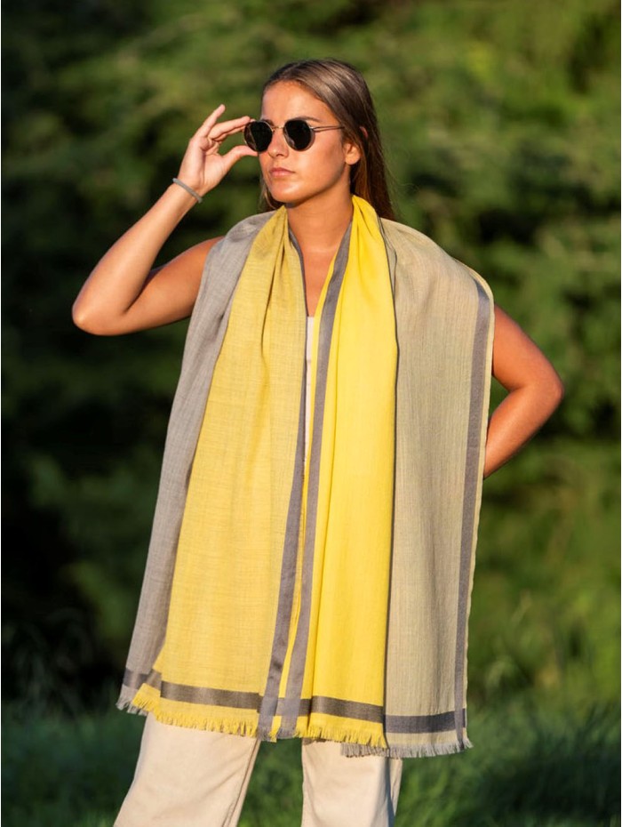 Wool and silk scarf ASW37F