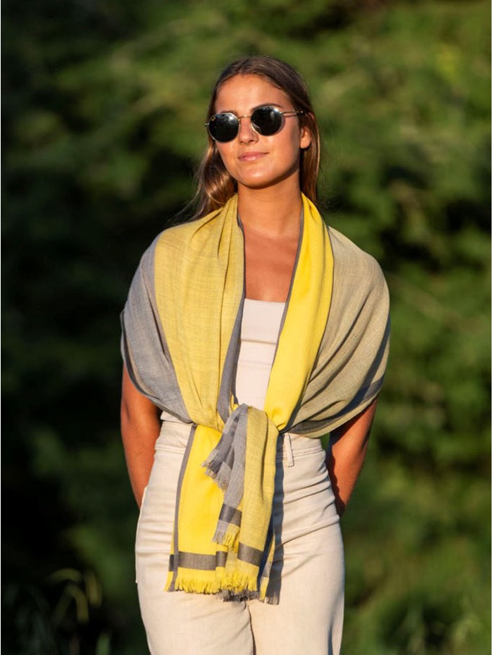 Wool and silk scarf ASW37F