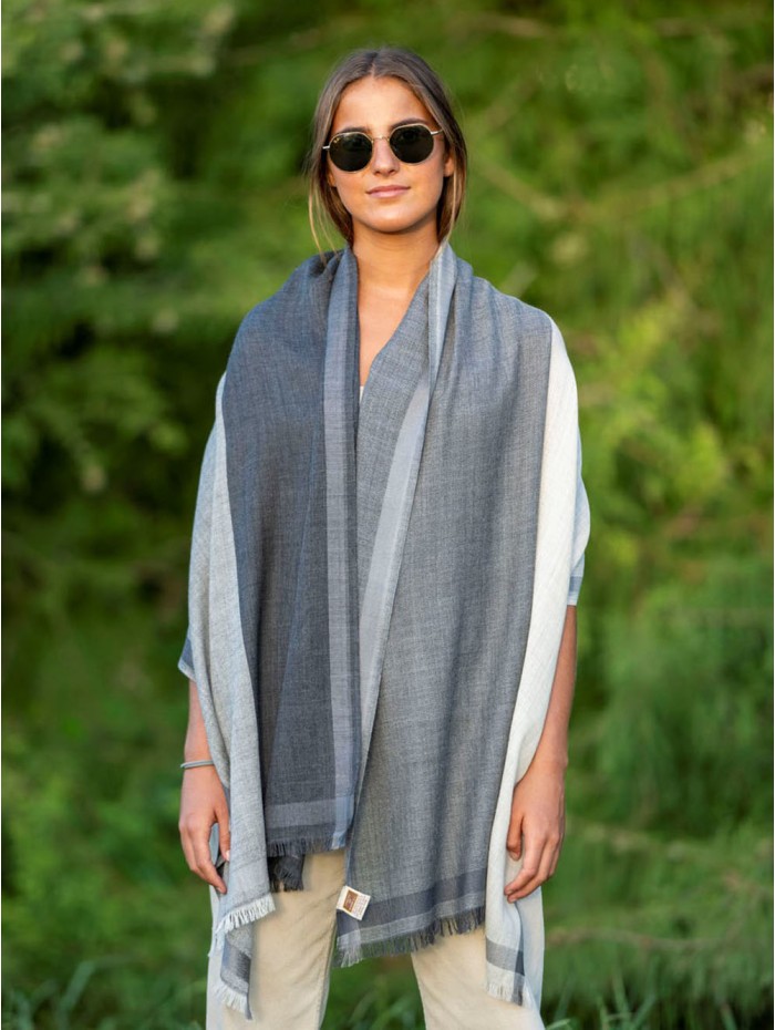 Wool and silk scarf ASW37F