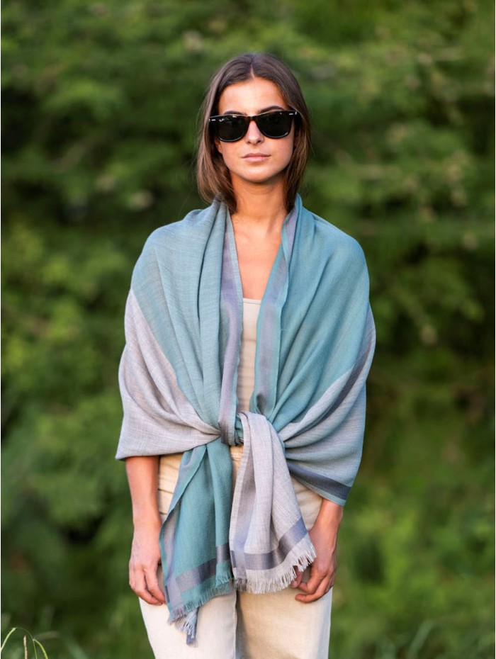 Wool and silk scarf ASW37F