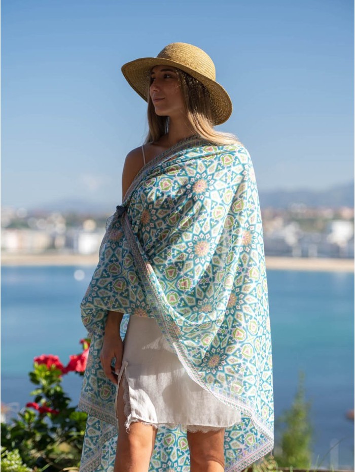 Cotton shawl-sarong ACT123C