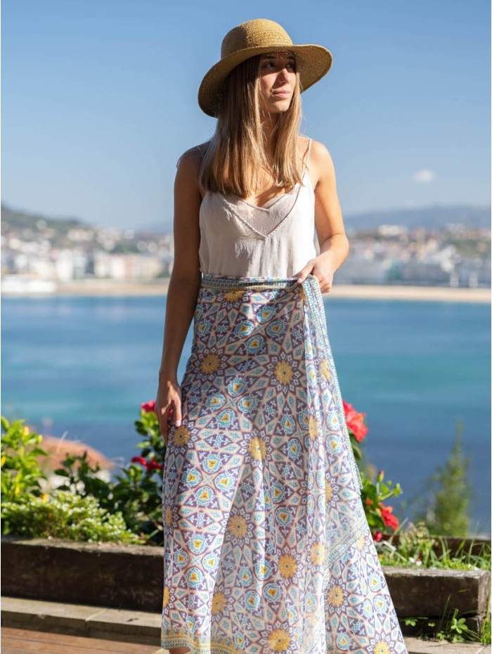 Cotton shawl-sarong ACT123C