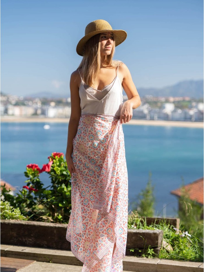 Cotton shawl-sarong ACT123C