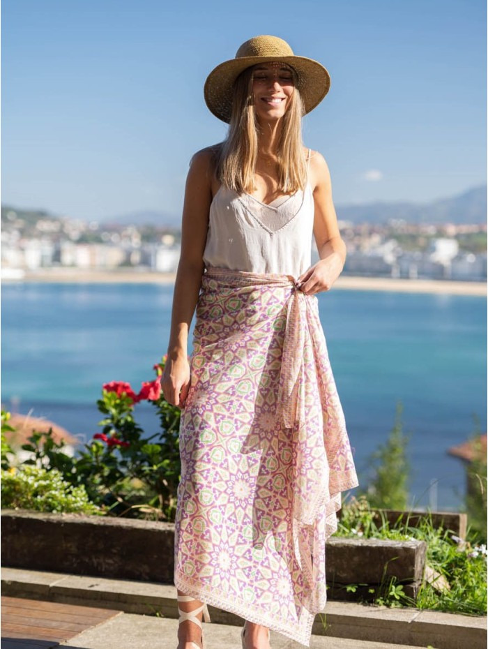 Cotton shawl-sarong ACT123C