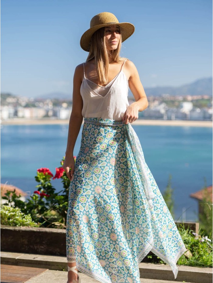 Cotton shawl-sarong ACT123C