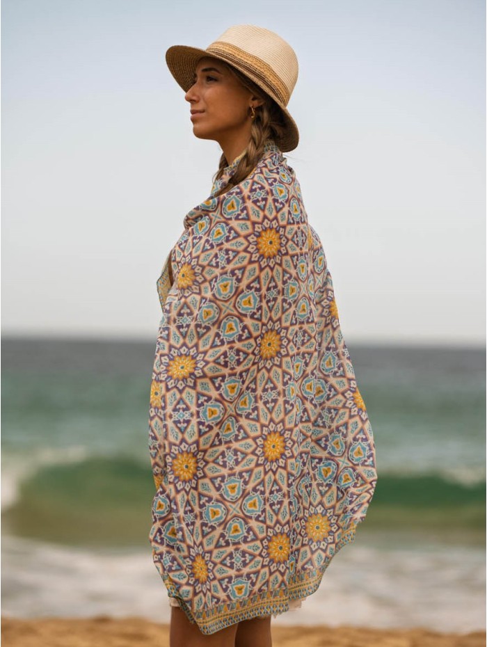 Cotton shawl-sarong ACT123C