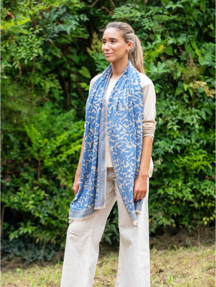 Wool and silk scarf ASW52F
