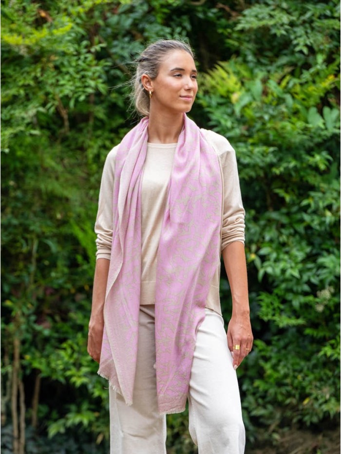 Wool and silk scarf ASW52F