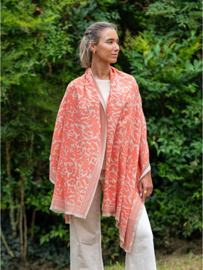 Wool and silk scarf ASW52F