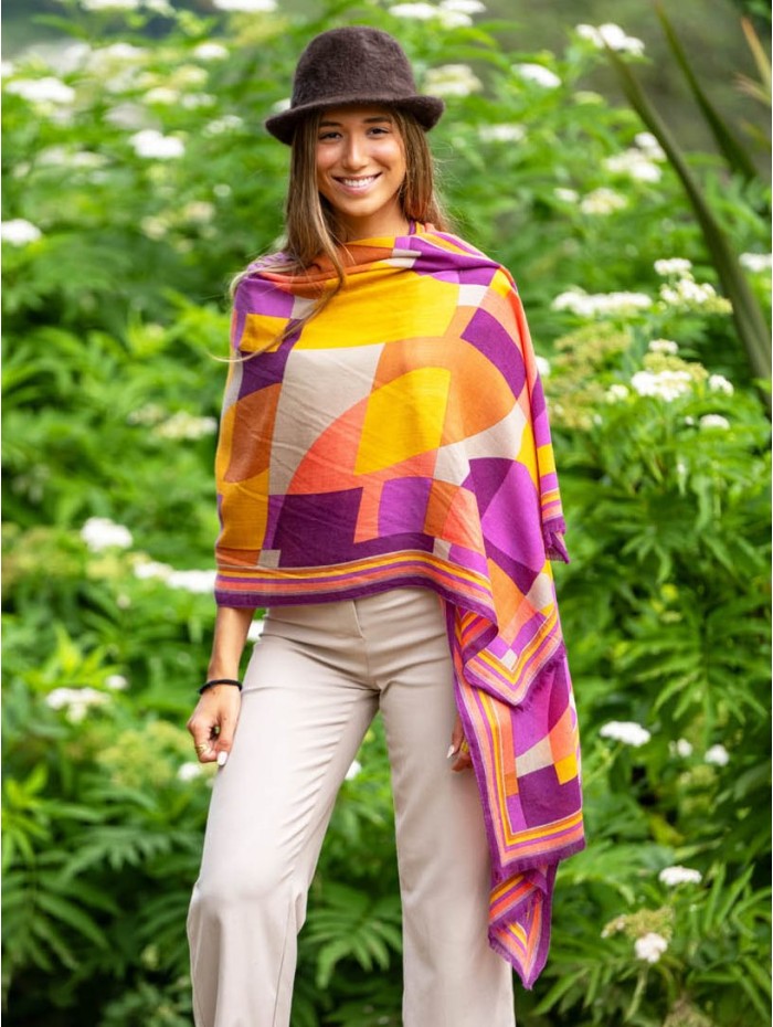 Wool and silk scarf ASW53F