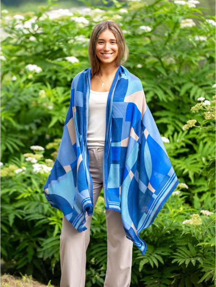 Wool and silk scarf ASW53F