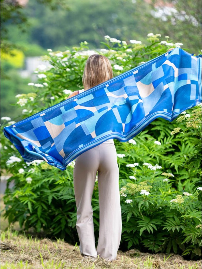 Wool and silk scarf ASW53F