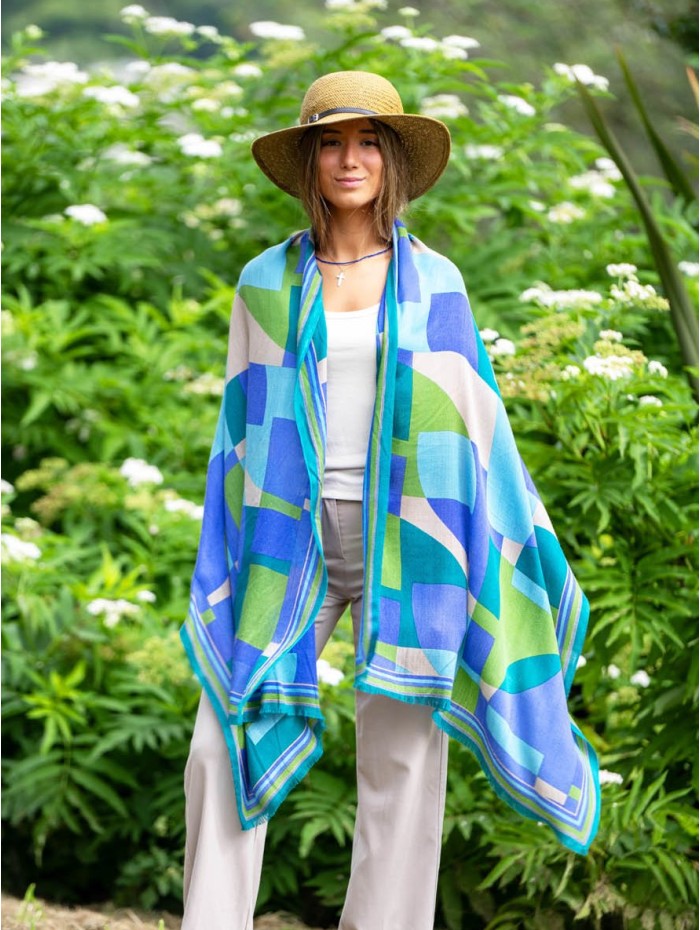 Wool and silk scarf ASW53F