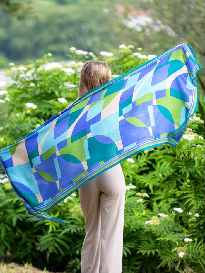 Wool and silk scarf ASW53F