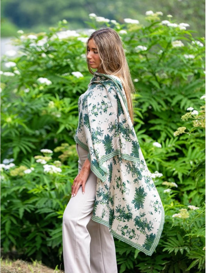 Wool and silk scarf ASW58F