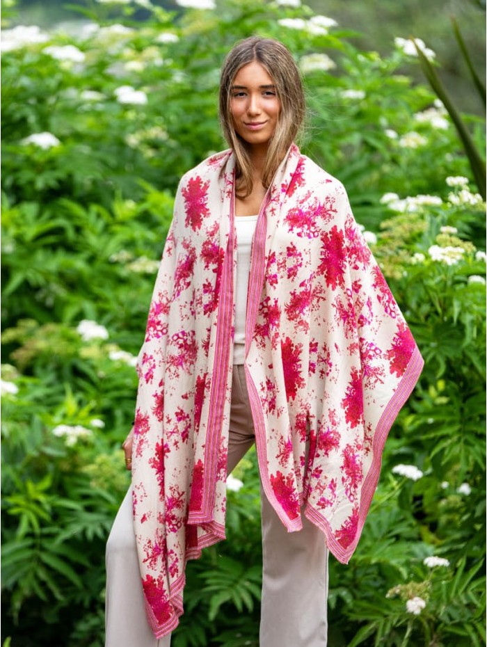 Wool and silk scarf ASW58F