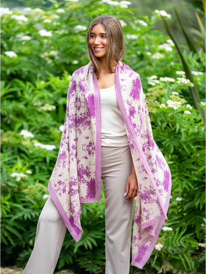 Wool and silk scarf ASW58F