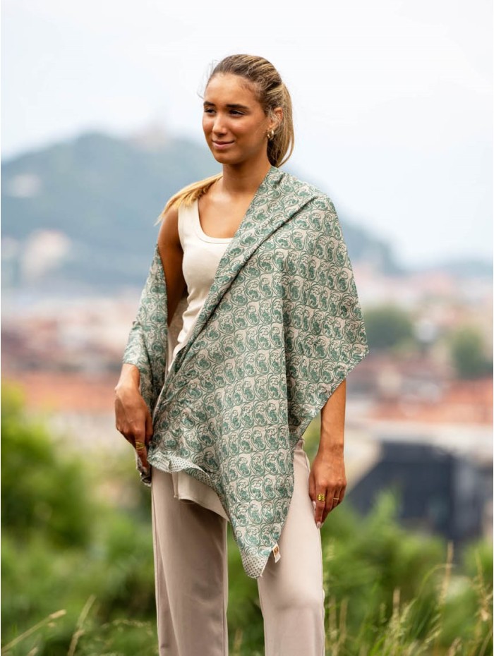 Double silk foulard ASK259CDB