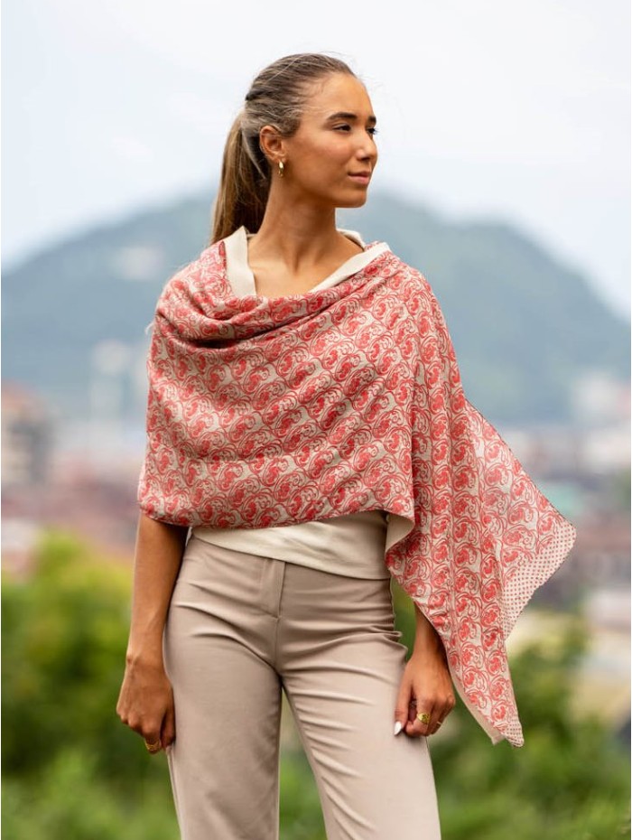Double silk foulard ASK259CDB